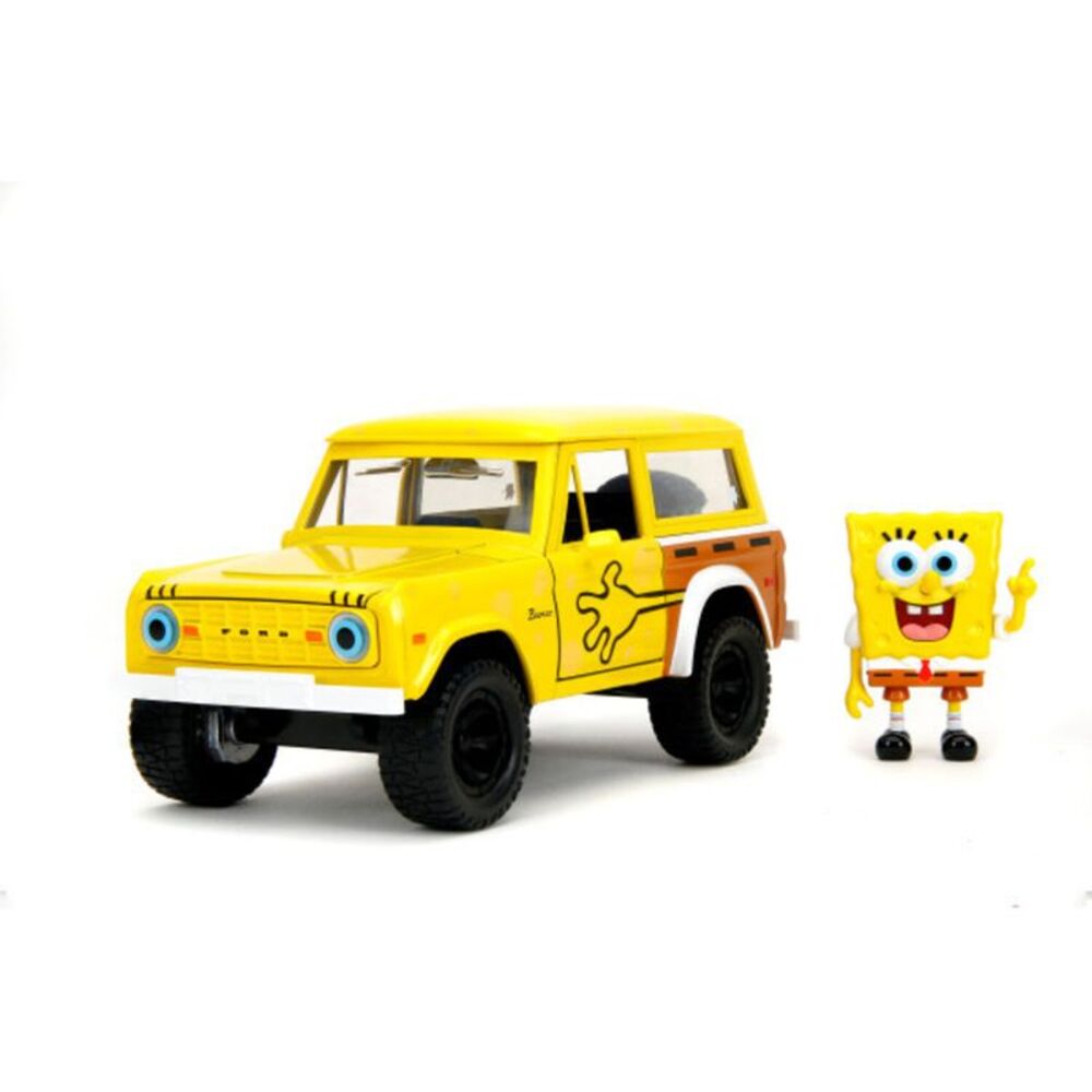 Jada Toys - 1:24 Spongebob Squarepants - Hollywood Rides - 1972 Ford Bronco with